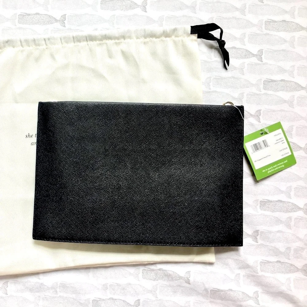 NWT Kate Spade Black Leather Crossbody Purse - Picture 9 of 12